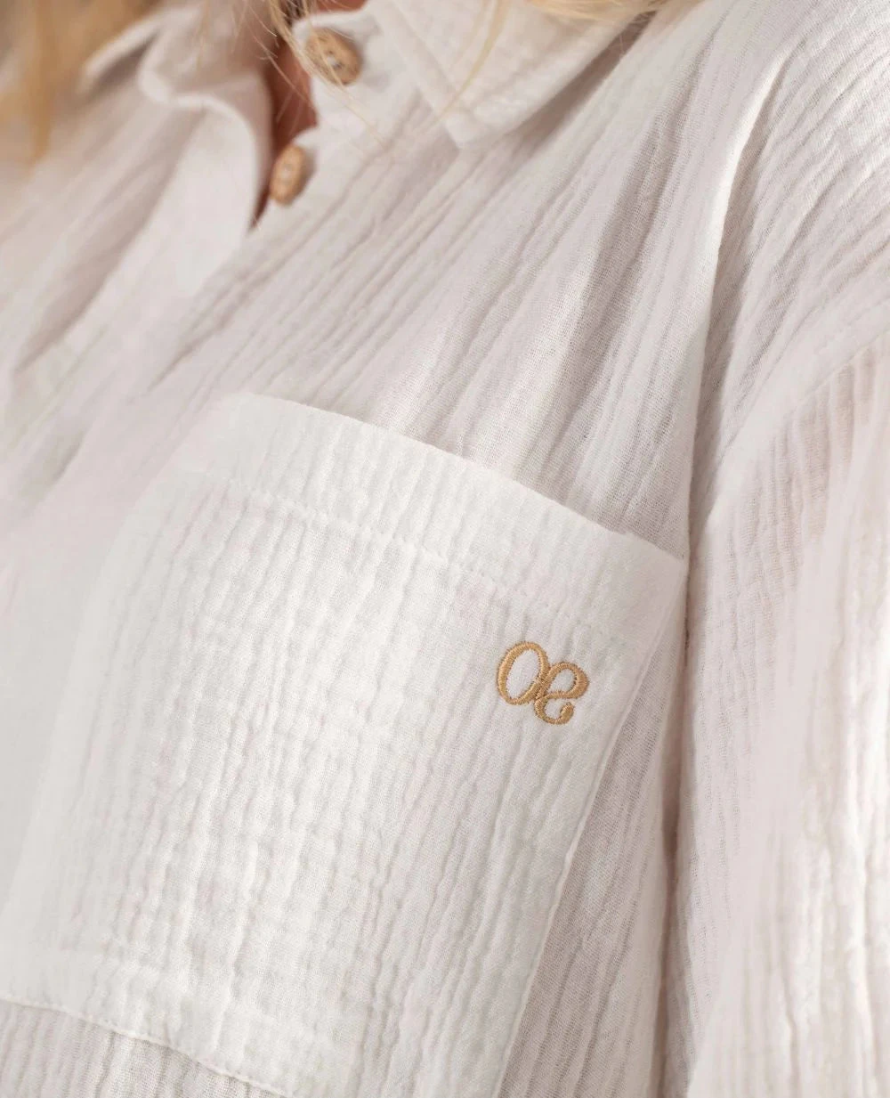 Cache Coeur Bertille White Maternity And Nursing Shirt Dress 5 Cache Coeur Bertille White Maternity And Nursing Shirt Dress - Image 5