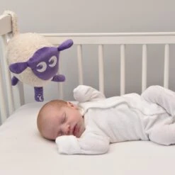 Ewan Deluxe - Baby Shushing Sleep Sheep Purple -Lush Littles Naamloos 14