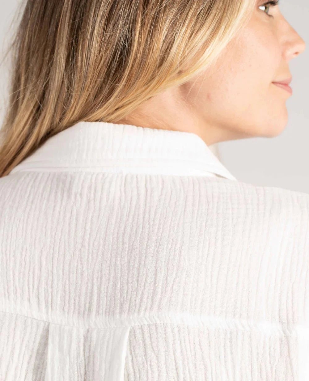 Cache Coeur Bertille White Maternity And Nursing Shirt Dress 8 Cache Coeur Bertille White Maternity And Nursing Shirt Dress - Image 8