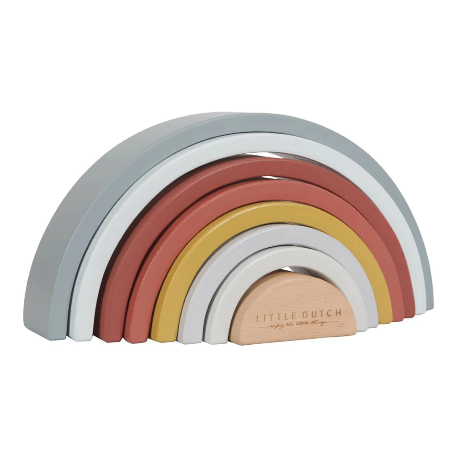 Little Dutch Rainbow Stacker Pure & Nature - LD 1 Little Dutch Rainbow Stacker Pure & Nature - LD