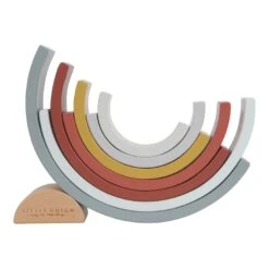Little Dutch Rainbow Stacker Pure & Nature - LD 6 Little Dutch Rainbow Stacker Pure & Nature - LD -Lush Littles RainbowstackerPure Nature3