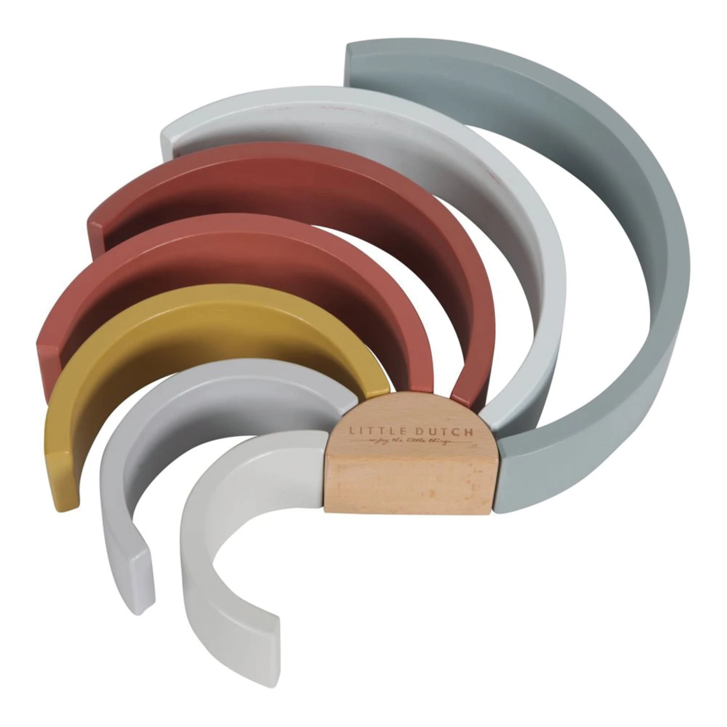 Little Dutch Rainbow Stacker Pure & Nature - LD 4 Little Dutch Rainbow Stacker Pure & Nature - LD - Image 4