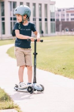 Scoot And Ride Helmet Steel -Lush Littles Scoot and Ride Highwaykick3 LED Steel Lifestyle 2 1800x1800 4e058eb4 48bf 4b80 9528 eaa75b79f03d