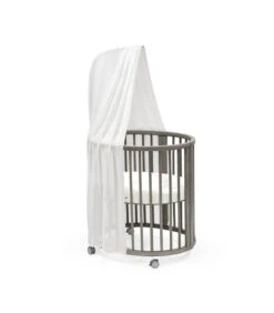 Stokke® Sleepi™ Mini V3 Hazy Grey -Lush Littles Sleepi Mini HazyGrey Mattress Canopy 5067 eCom