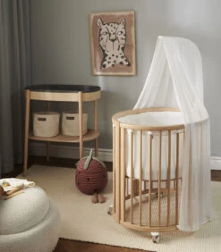 Stokke® Sleepi™ Drape Rod V3 White -Lush Littles SleepiMini Natural 220419 0017 EDGE eCom 1