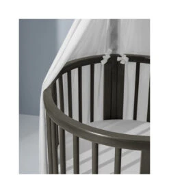 Stokke® Sleepi™ Mini V3 Hazy Grey -Lush Littles SleepiMini HazyGrey Canopy CloseUp 220225 017 eCom