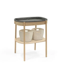 Stokke® Sleepi™ Changing Table Natural -Lush Littles Sleepi ChngTbl Natural ChngPad StorBask 211207 5008 eCom