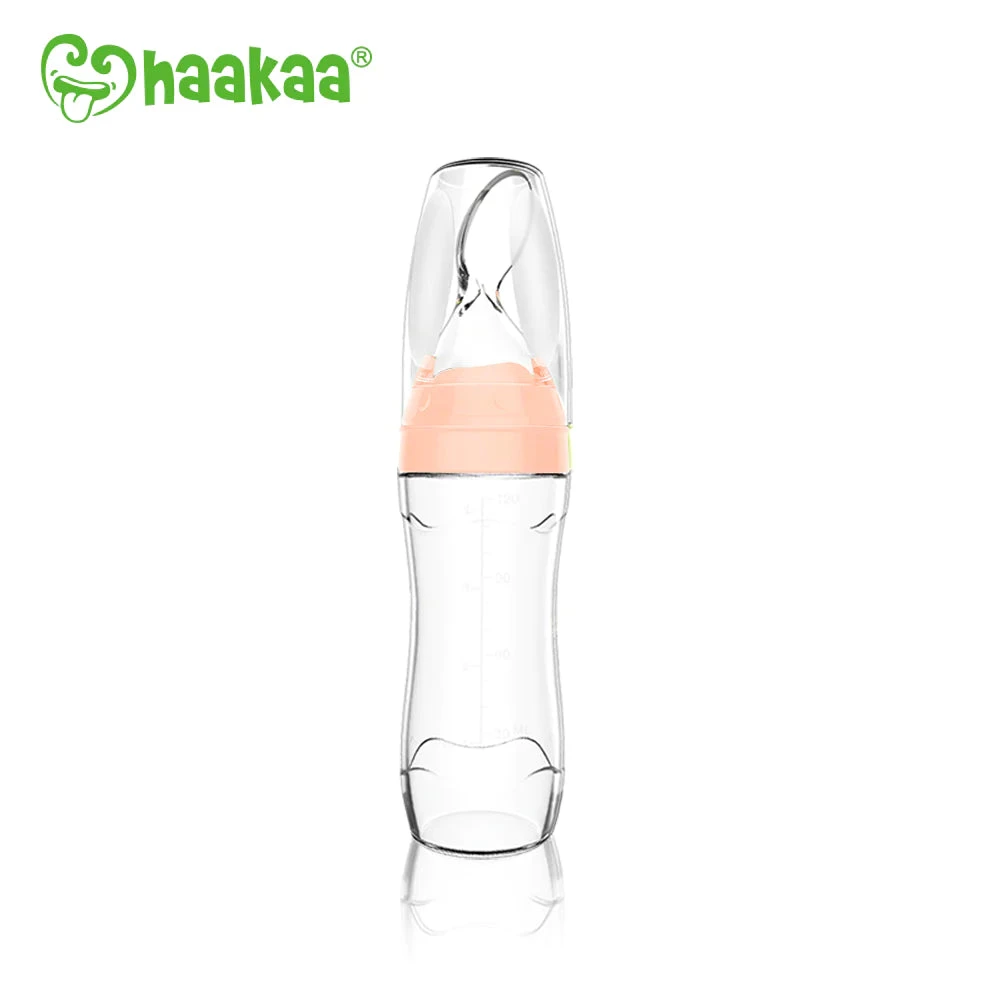 Haakaa Silicone Baby Food Dispensing Spoon With Cap 1 Pk 3 Haakaa Silicone Baby Food Dispensing Spoon With Cap 1 Pk - Image 3