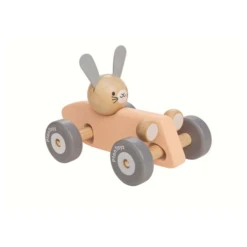 Plan Toys Bunny Racing Car - Pastel - PT 5717