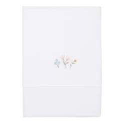 Little Dutch Cot Sheet Embroided Flowers & Butterflies
