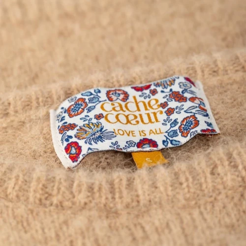 Cache Coeur Gaspard Maternity Crop Top Sweater Camel 4 Cache Coeur Gaspard Maternity Crop Top Sweater Camel - Image 4