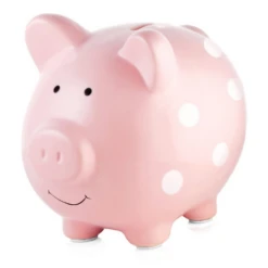 Pearhead Piggy Bank Polka Dot - Pink