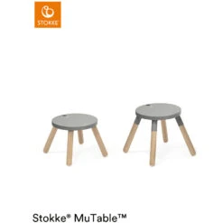 Chair Storm Grey Stokke® MuTable™ V2 -Lush Littles stokke mutable stuhl v2 storm grey a419692 1