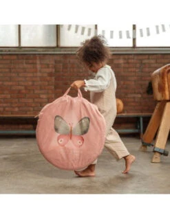 Little Dutch Crawl Tunnel Little Pink Flowers -Lush Littles tunel de juego flores y mariposas